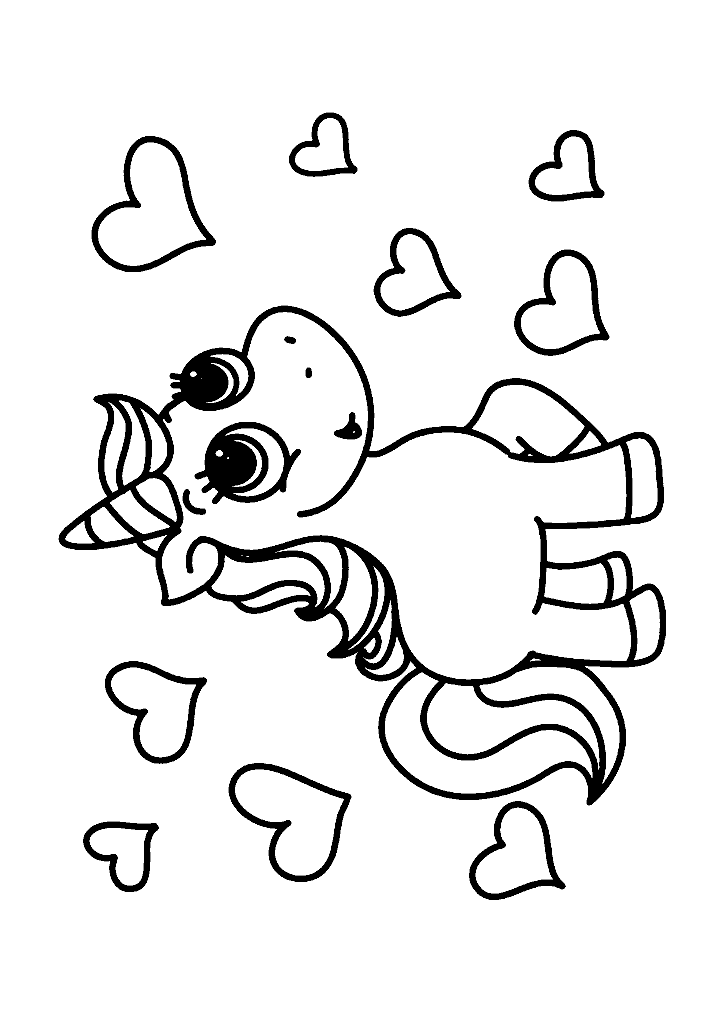 unicornio para colorir