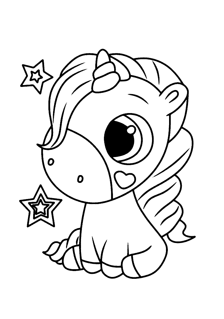 unicornio para colorir