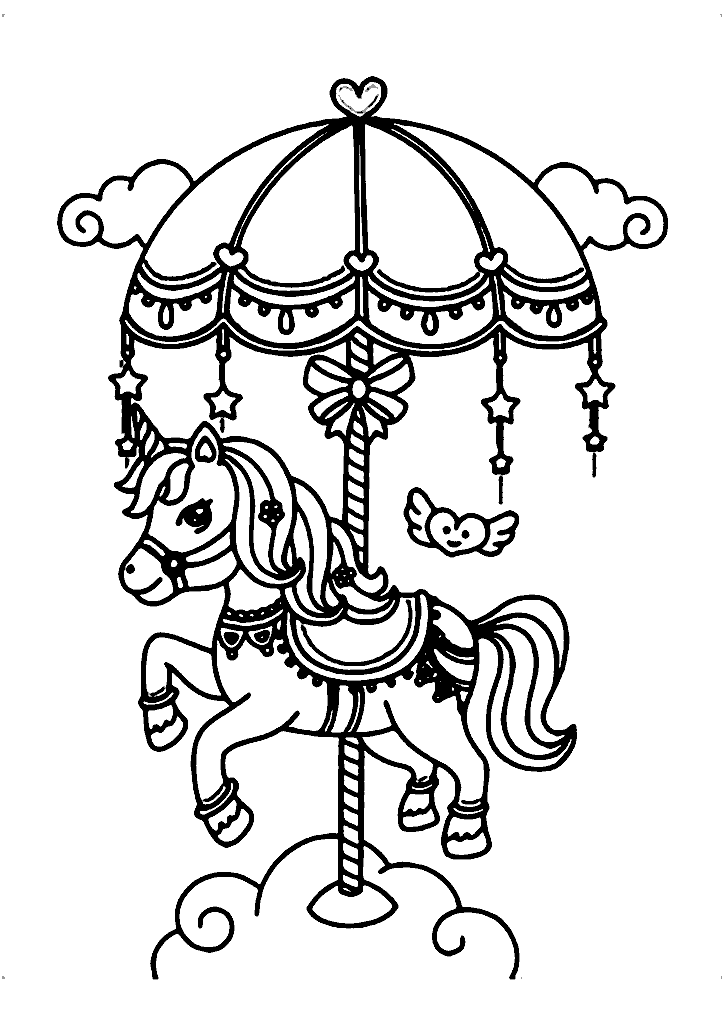 unicornio para colorir