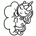 unicornio para colorir
