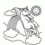 unicornio para colorir