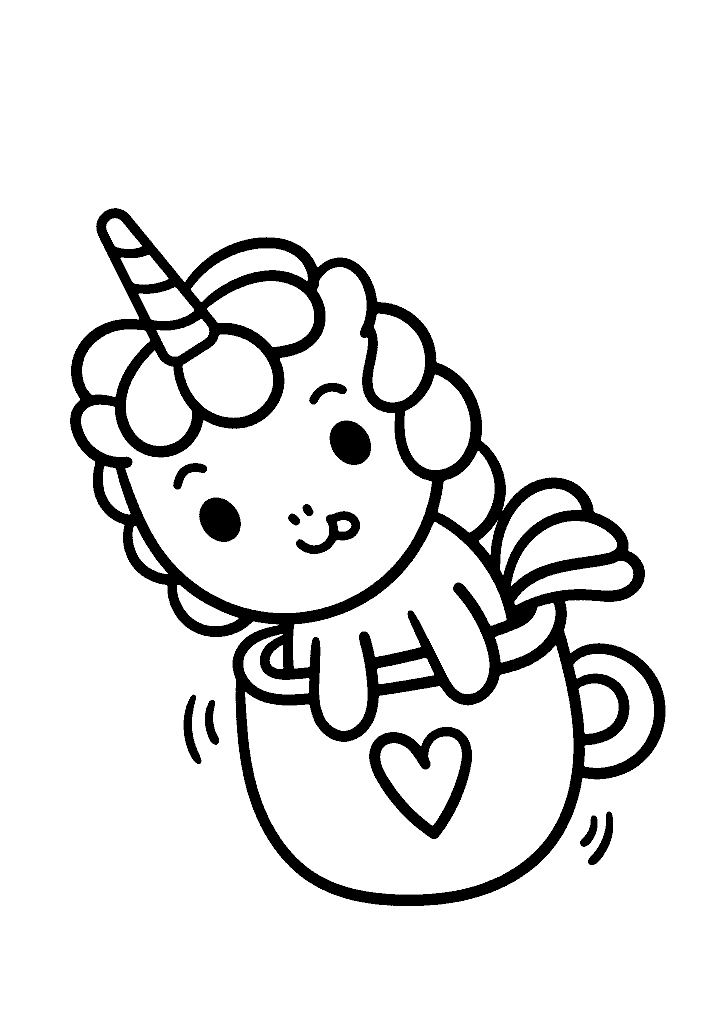 unicornio para colorir