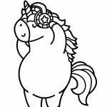 unicornio para colorir
